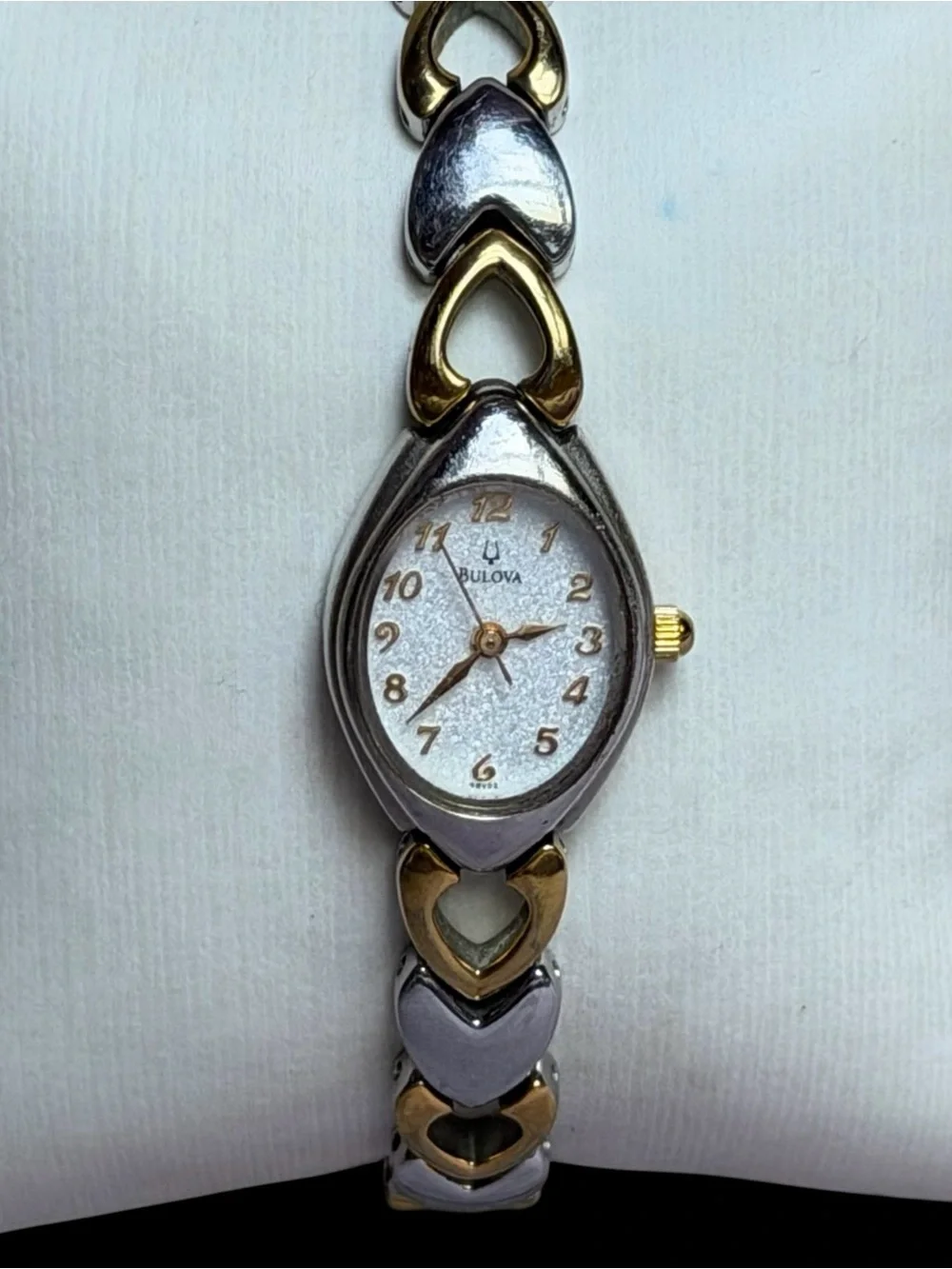 Bulova Women's Classic Two-Tone Heart Link Bracelet Watch